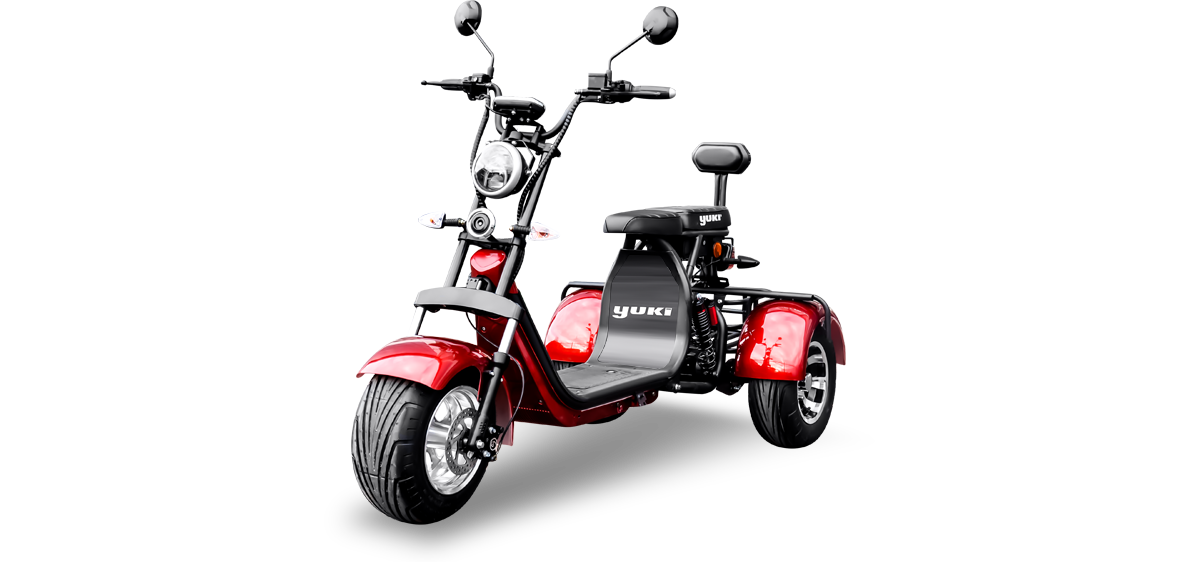 Yuki Yk 12 Midilli Long S 3 Tekerlekli 4000 W Elektrikli Bisiklet Kirmizi Ozsanal